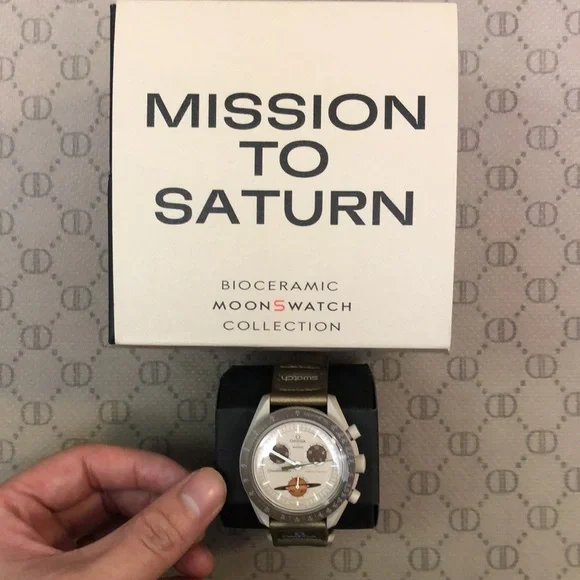 swatch and omega co-branded planet moon swatch Saturn watch